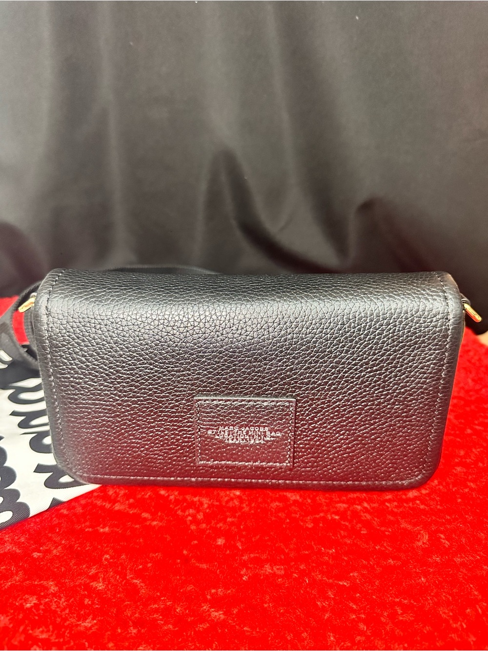 Marc Jacobs Black Pebbled Leather 'The Mini Bag' Wallet Crossbody - Picture 6 of 9